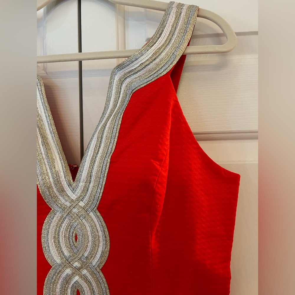 Lilly Pulitzer Valli Shift Dress Cayenne Coral NWOT Size 6 - Picture 6 of 10